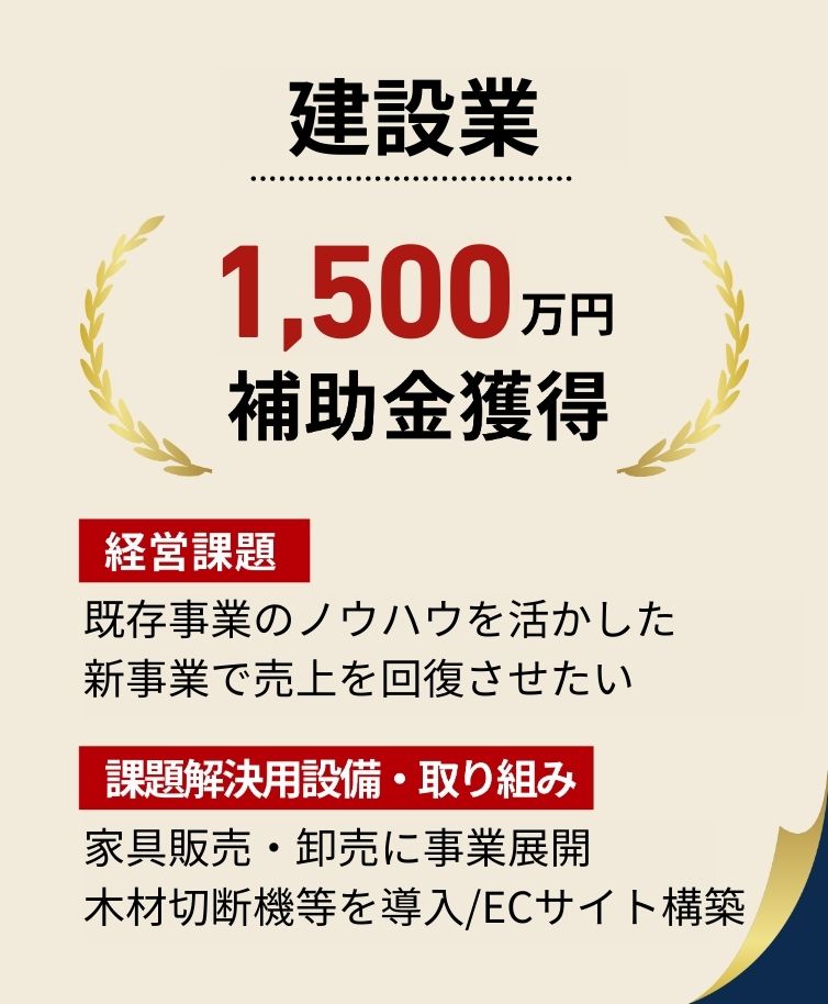 建設業から家具販売に事業展開
