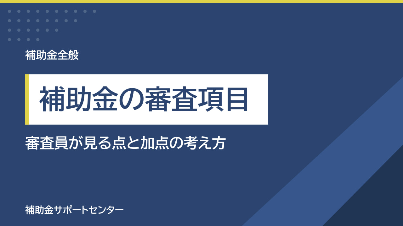補助金の審査項目とは？事業計画書で審査員が見る点と加点の考え方が分かる